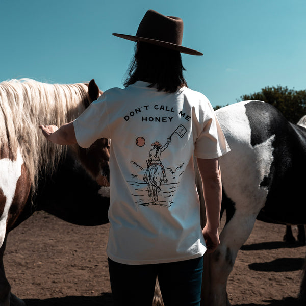 Don't Call Me Honey - Cream T-shirt