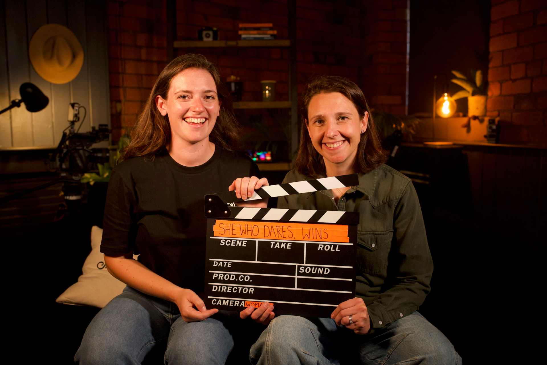 Michelle Hands and Zoe East, co-owners of She Who Dares Wins Productions