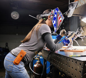Barbie the welder inspires us with her dramatic journey into the world of metal art.