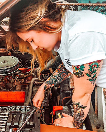 Female automotive technician Brandy, tells us all about the challenging but rewarding male dominated world of cars, and why setting boundaries at work is so important.