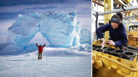 A female machine fitter from Australia who embarked on an epic journey to work in the Antarctica