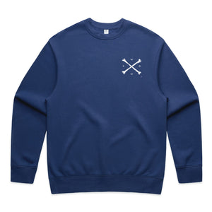 Relaxed She Came, She Saw Sweatshirt Blue