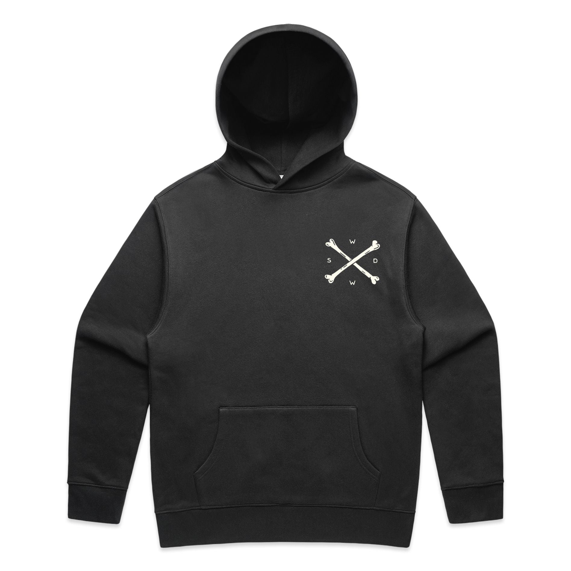 She Conquered Vintage Black Relaxed Hoodie