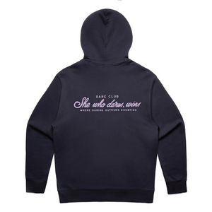 Relaxed Dare Club Navy Hoodie