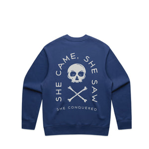 She Conquered Vintage Bone Relaxed Hoodie