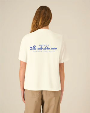Dare Club T-shirt Cream