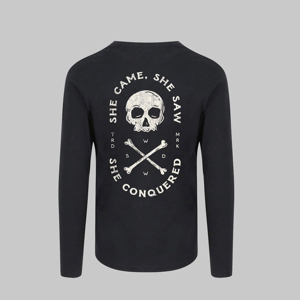 She Conquered Vintage Print Tee